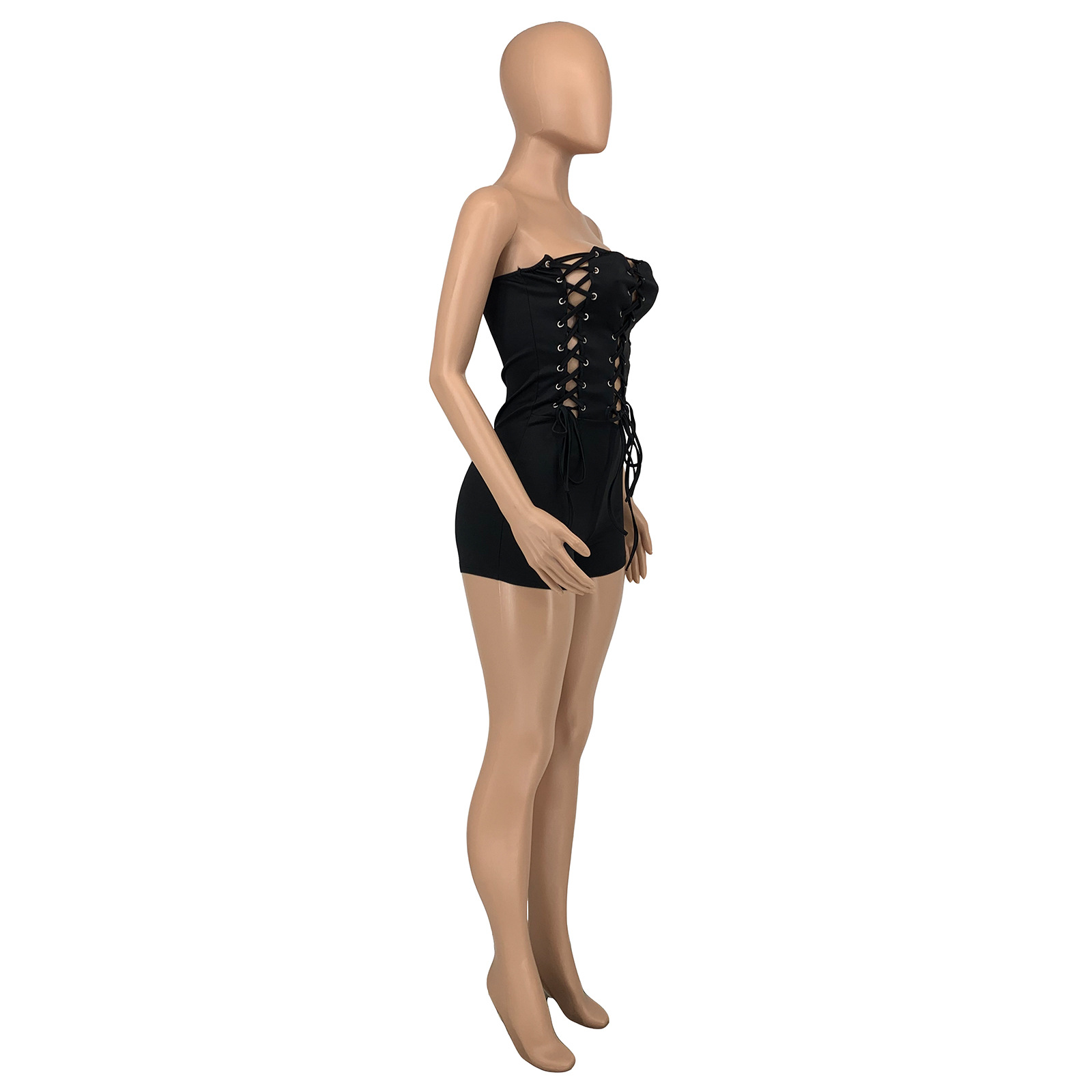 Rompers Pants Type Bodysuits Tops Type Wholesale Women's Classic Style Solid Color Sleeveless Bodysuits