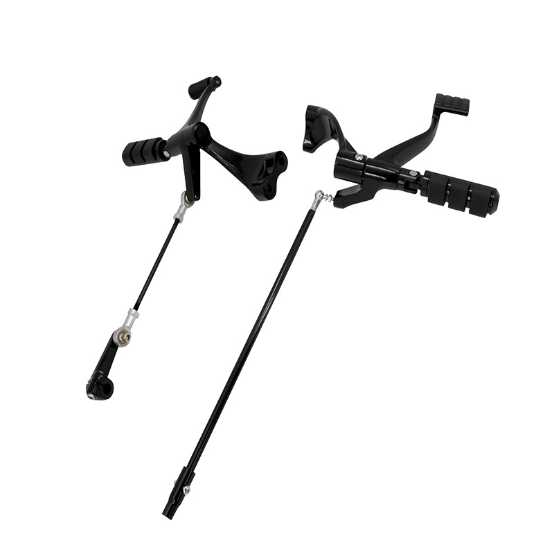 Harley Sportster Series Xl883 Xl1200 X48 Modified Front Footrest Assembly with Gear Shift for 04-25 Models