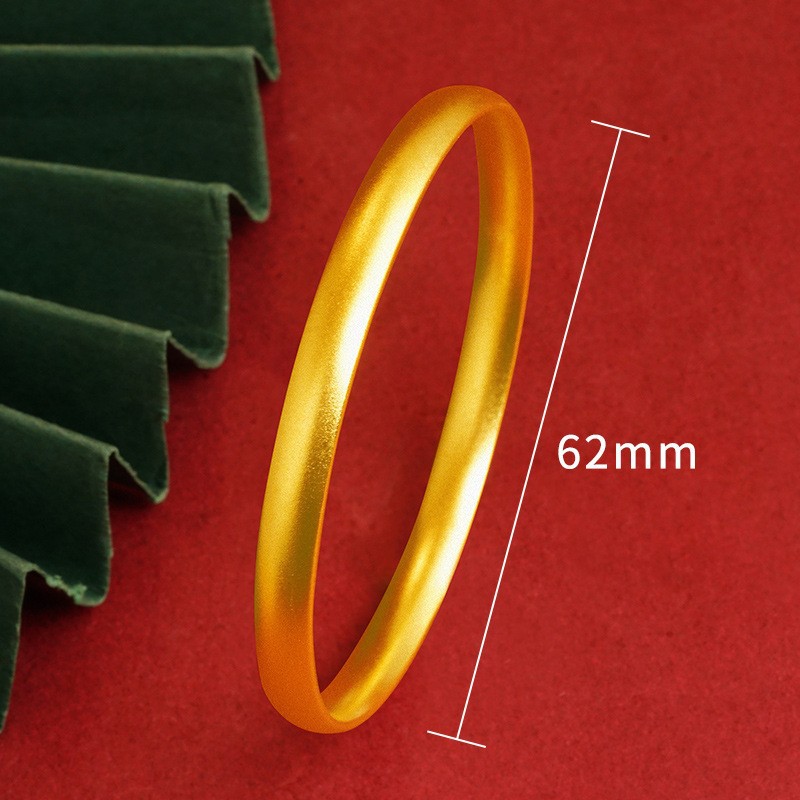 Nuevos productos vietnamitas pulseras de oro de arena retro pulseras de neumáticos damas de alta calidad no se desvanecen joyas al por mayor