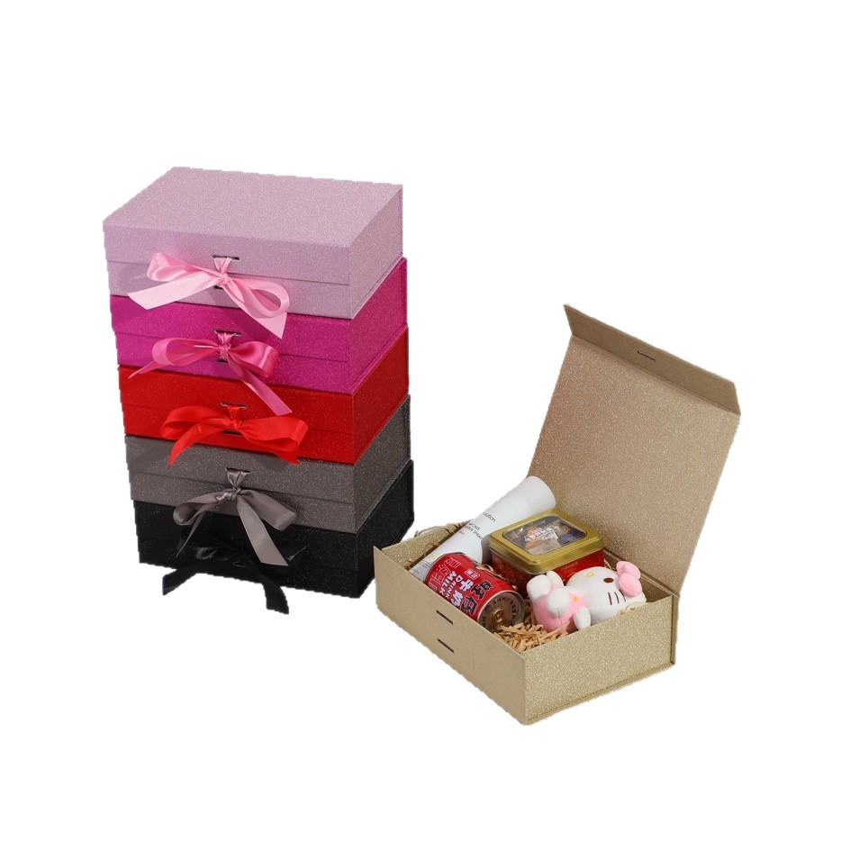 Caja plegable transfronteriza de una pieza Caja de regalo de embalaje de joyería Caja de regalo de lujo Caja de regalo de vacaciones Caja de regalo al por mayor image 6