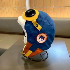 子供の帽子冬のパイロットの雷鋒帽の中で大きい子供の防風の屋外の秋冬の耳の保護とベルベットの保温の女の子
