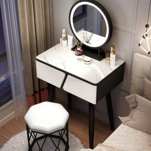 Dressing Table Bedroom Modern Simple Accessible Luxury Small 60cm Dressing Table Popular Ins Style Storage Cabinet Integrated Makeup