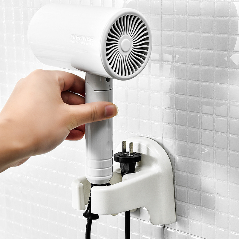 New light luxury hair dryer storage rack bathroom toilet hair dryer rack simple punch-free hair dryer storage rack