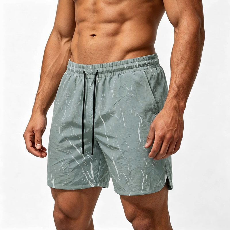 Men's Clothing Men's Plus Size Shorts Summer Outerwear Quick Drying Camouflage Beach Shorts For Men Straight Leg Lightning Pattern_viptrois.com