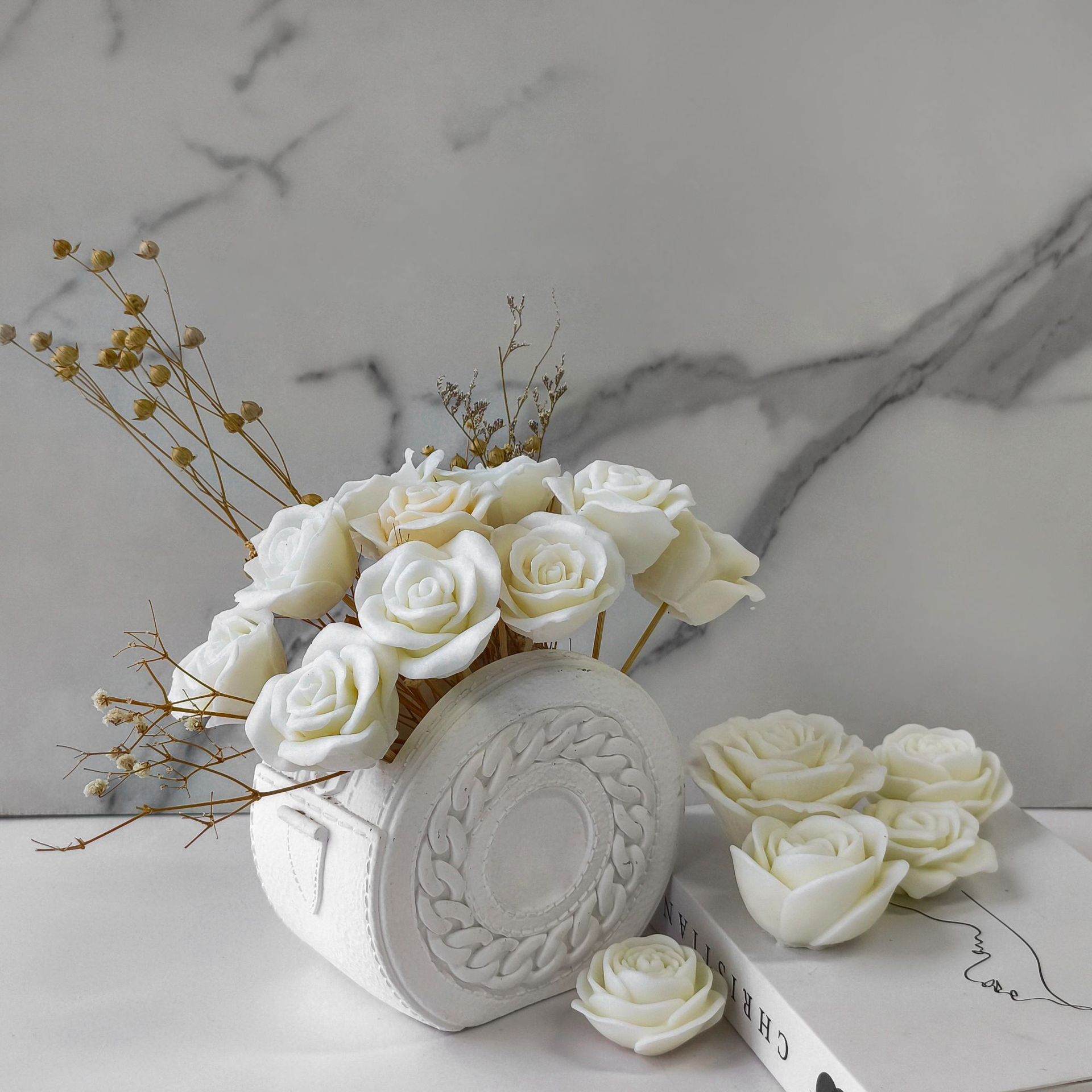 Estilo coreano DIY flor sol aromaterapia vela molde de la torta de chocolate mousse galleta cubo de hielo molde de silicona