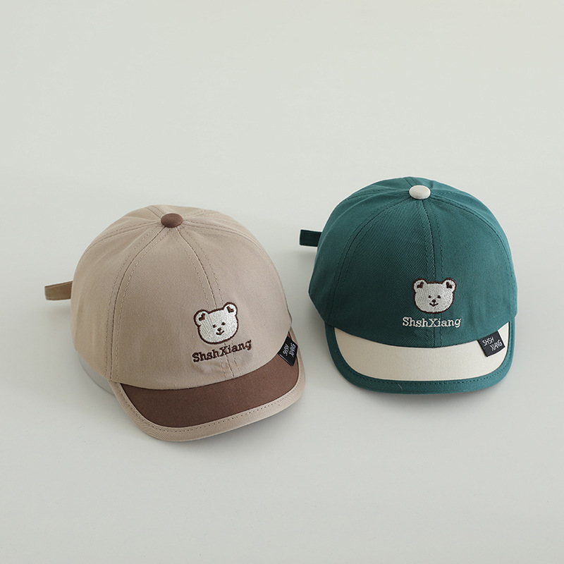 Primavera y otoño bonitos sombreros de lengua de superpeso, gorras de béisbol de moda para niños y niñas, gorras de bisel suave para bebés de mes pequeño