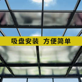 7L8K阳光房遮阳顶帘隔热布室外棚天棚挡光阳台窗户玻璃遮光膜窗帘