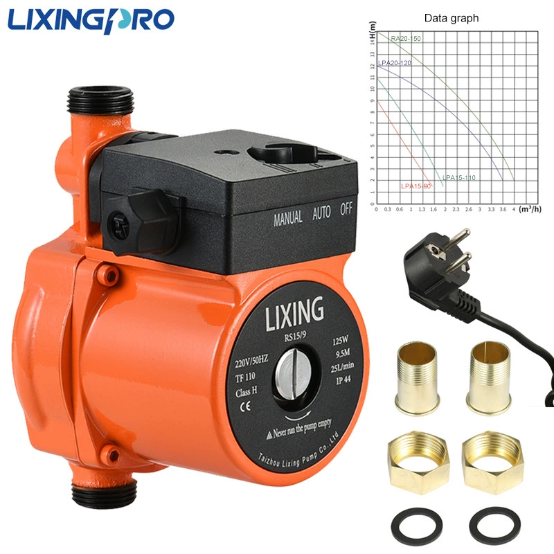 Насос UPA90 с защитой от перегрева, 110 В, полностью автоматический, для циркуляции горячей воды, высоконапорный, для повышения давления водопроводной воды в быту