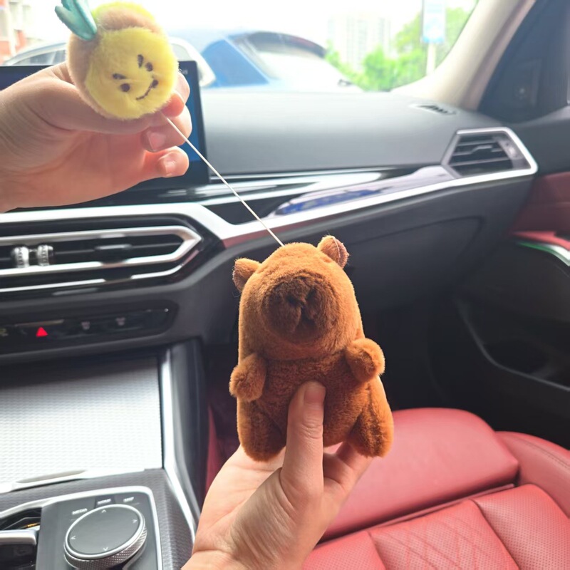ミンクのぬいぐるみハチのカピバラの羽の振動のキーホルダーの卸売りのカピバラの外国貿易の小さい贈り物の人形は機をつかみます。|undefined