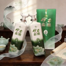 新疆白酒2014年生产盒装伊力原浆柔雅浓香型500ml*6瓶/箱礼盒