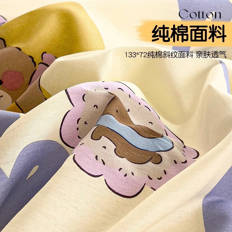 Funda de edredón gruesa de una sola pieza de algodón 100 funda de edredón de dormitorio de estudiantes 150x200x230 individual doble 1.2m niñas