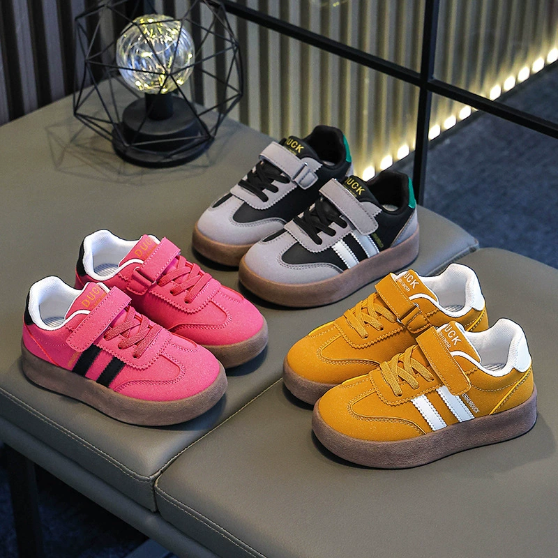 Маленькая желтая утка детская спортивная обувь для девочек моральная обувь 2025 новая обувь для мальчиков кроссовка студенческая спортивная обувь