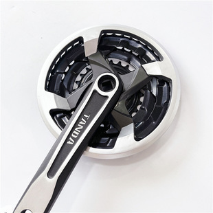 Mountain bike tooth plate tooth plate variable speed tooth plate square hole aluminum alloy crank 24/34/42X170MM