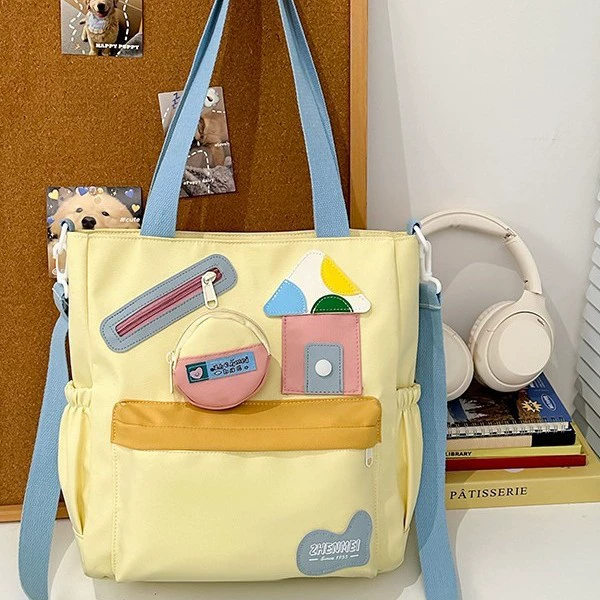 High quality backpack, capacious cute school bag, for secondary school, for students