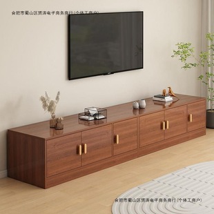 Tv Cabinet Living Room Solid Wood Color Living Room Simple Small Apartment Home Floor Cabinet Storage Cabinet Bay Window Cabinet Tv Cabinet