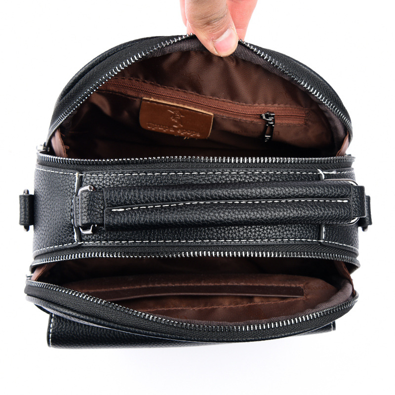 2024 Spring/Summer New Small Square with Multiple Layers, Wide Straps, Versatile Style, Mom's Handheld Bag, Single_voghion.com