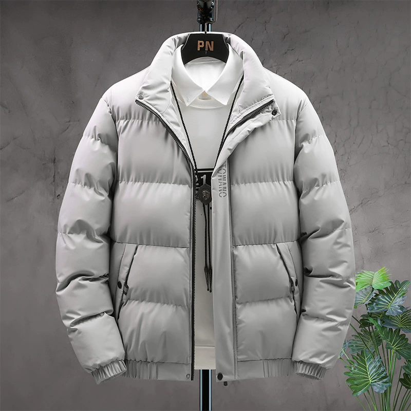 Keep warm demi-season fashionable jacket, oversize