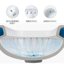 WT9P蹲便器蹲坑式水箱整套家用便盆大便器卫生间陶瓷蹲厕防臭