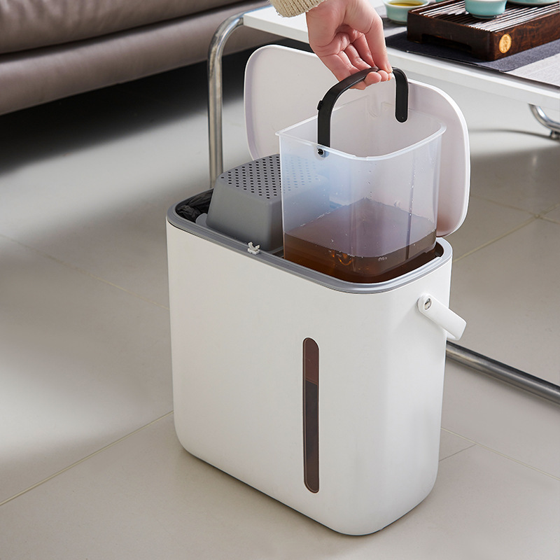 飛達三と規格品のお茶のバケツの家庭用のお茶のテーブルのセットの排水桶のお茶の濾過の乾湿はゴミ箱を分離します。|undefined