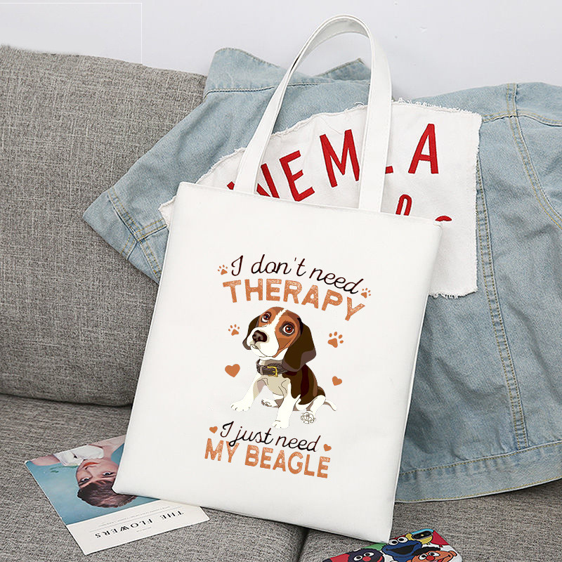 Beagles perro Beagles Beagle impresa bolsa de lona bolsa de hombro bolsa de comercio exterior global bolsa de compras
