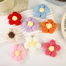 7CM�ֹ�����ë����ܽ��DIY�Ʒ������滨Ьñ���b��ɫС�����o��