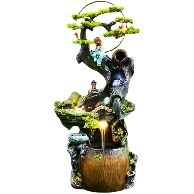 Фен-шуй колесо скала фонтан гостиная украшение пола удача Прихожая ТВ шкаф рядом с украшением подарок