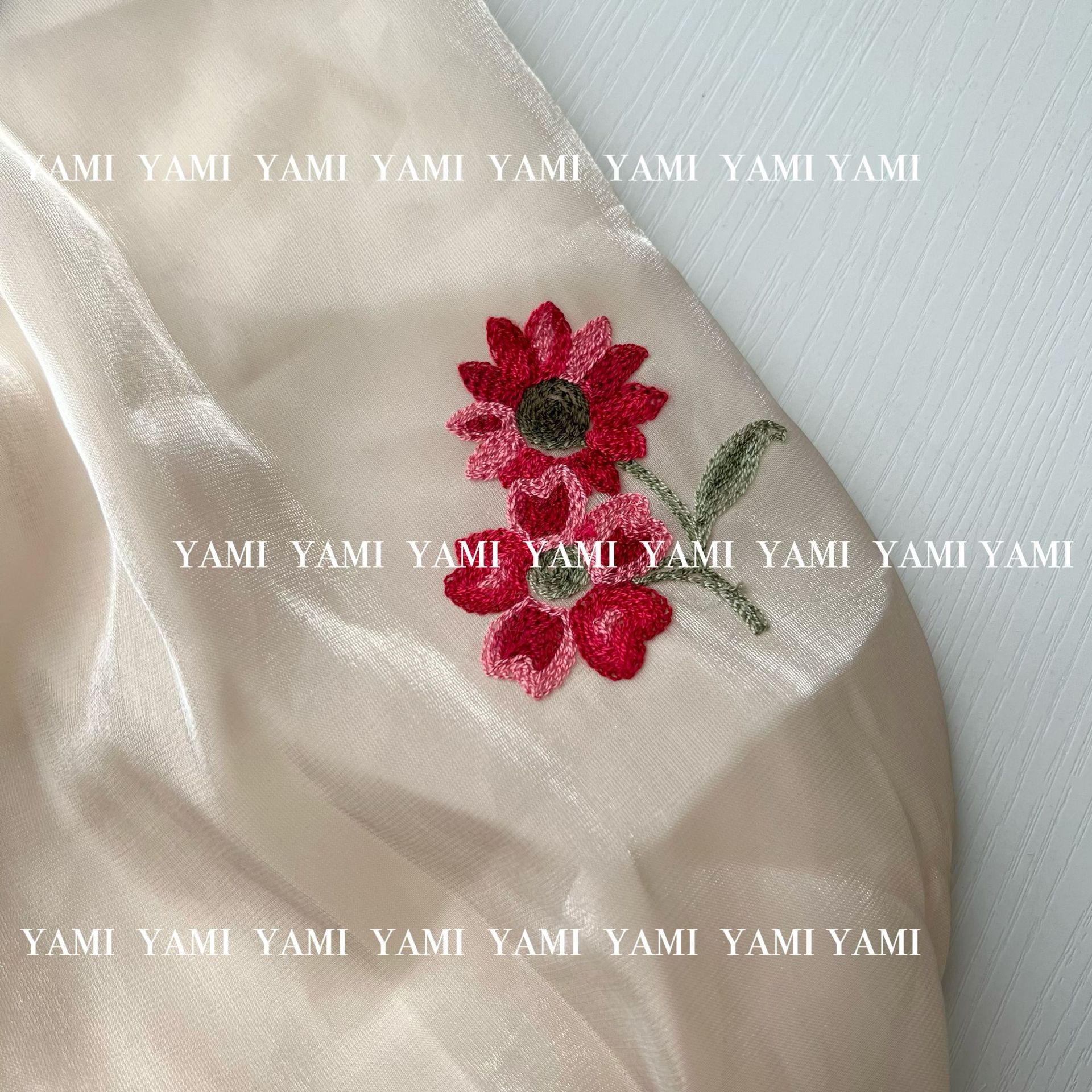 Directo de fábrica sedoso brillante forjado organza superficie bordado tela Lolita Hanfu ropa para niños tela de Mantel