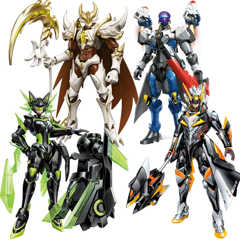 Коллекционная минифигурка ENLIGHTEN DOOM MECHA: Bai Qi, Sun Ce, Sun Shangxiang, Houyi, Wukong