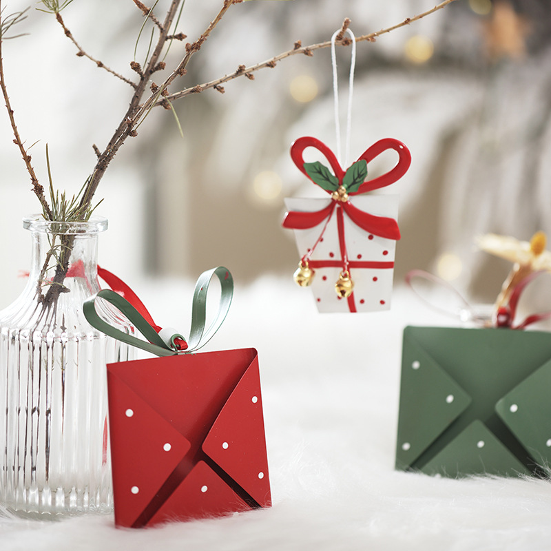 2022 nuevo colgante de decoración de Navidad árbol de Navidad nórdico colgante paquete de regalo de decoración props