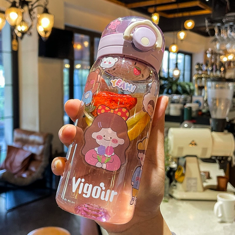 Xiaolongjie Tea Terminal японский стиль чашка Девушка милая ученический пластиковый стакан Дети мальчики портативный уличный водяной стакан
