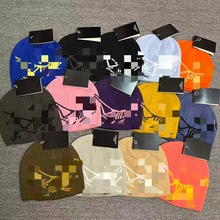 秋冬时尚百搭字母2025毛线帽欧美休闲保暖冷帽欧美跨境男女针织帽