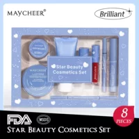 MAYCHEER Рождественская подарочная коробка для красоты Sixin Makeover Коробка для ресниц Порошок помады Подводка для глаз макияж