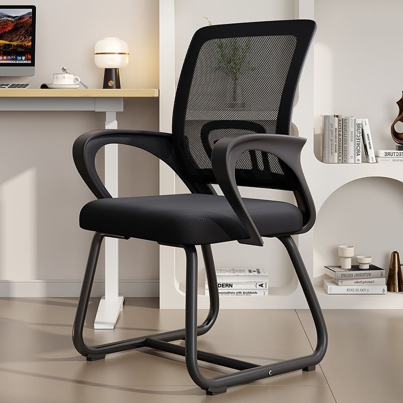 Adjustable Swivel Caster Backrest Chair for Home Use, Comfortable for Long Sitting, Computer Chair, Office Meeting Chair, Bow-Shaped Office Chair