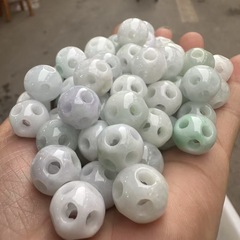 天然翡翠Aグレード中空パススルービーズDIYアクセサリーは、ペンダント、アンクレット、ブレスレット、ガーデンビーズ、翡翠として使用できます。