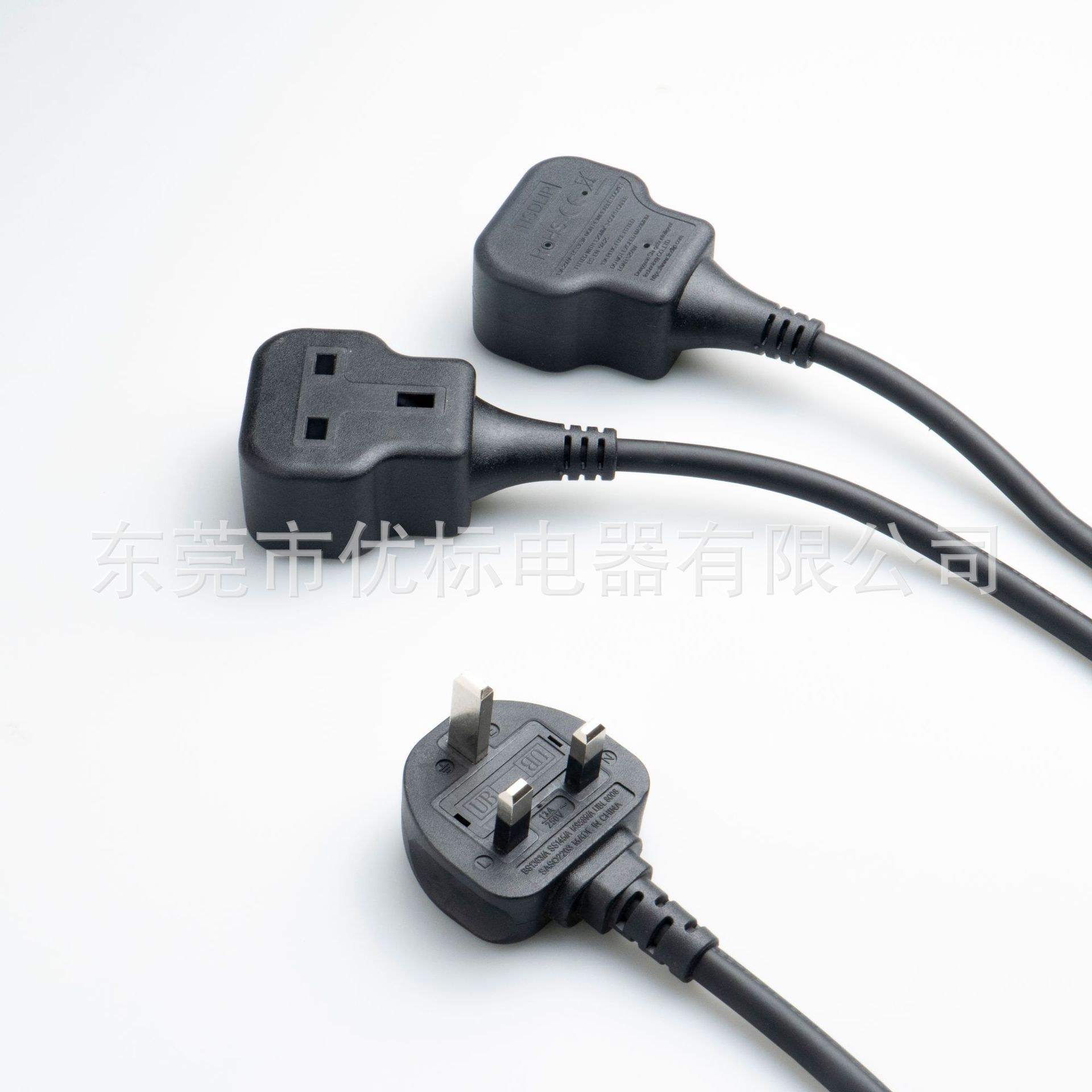 1出1英国排插  三孔英式排插 一位BS英标地拖延长线排插