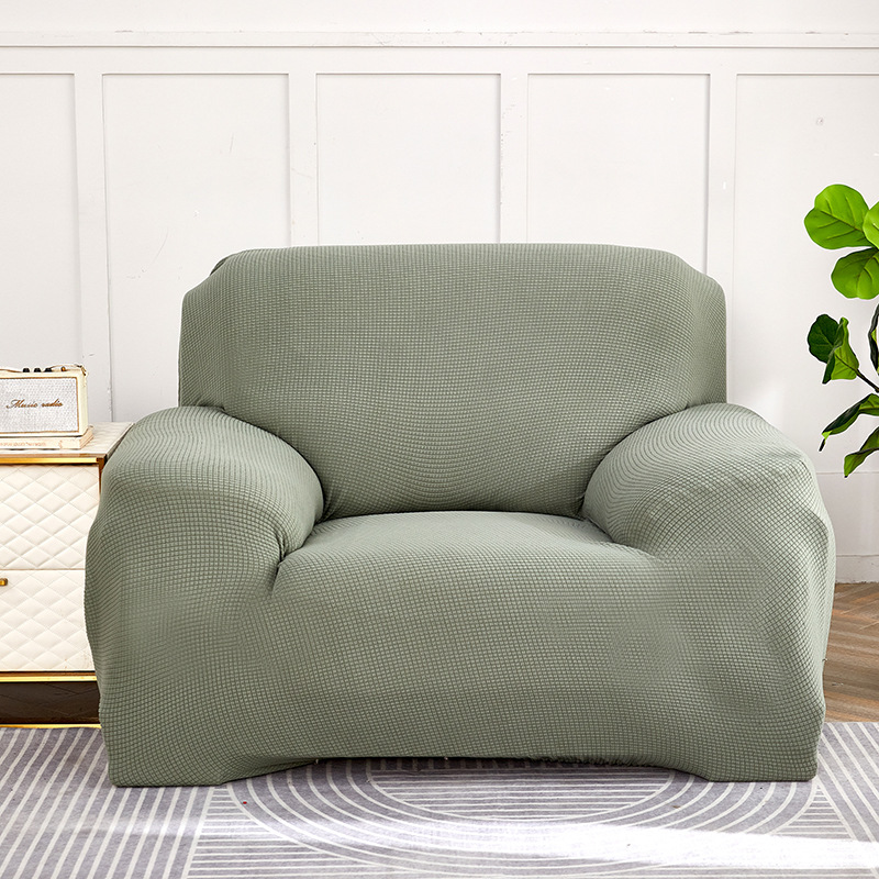 Foreign trade supply knitted corn grain elastic all-inclusive sofa cover full cover thickened fleece sofa bed cover tight cushion