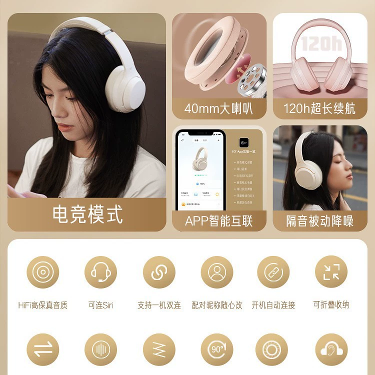 Длинные наушники с шильдом T1, Bluetooth
