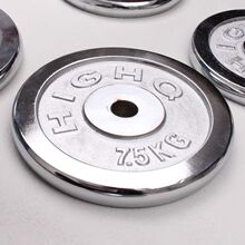 纯铁电镀杠铃片男士健身哑铃片环保哑铃杠铃铸铁可调节家用加重