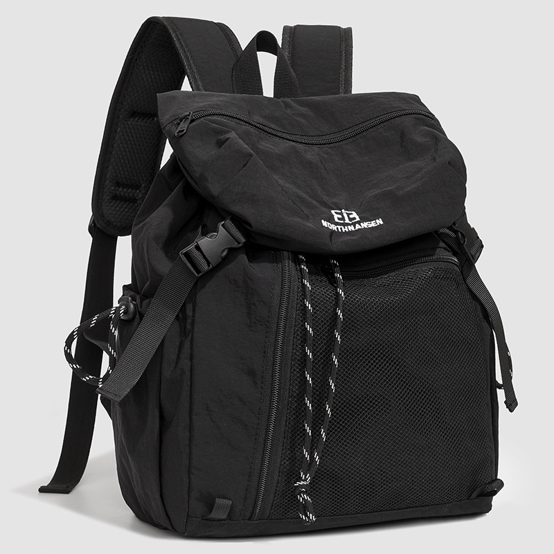 Shake-up marvel tinny otoño viaje de color contraste simple viento mochila de hombro portátil con cremallera versátil bolso de cubo