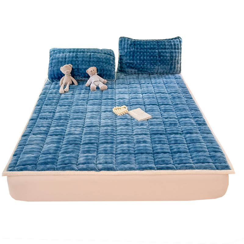 Leche cama de lana acolchada acolchada hogar dormitorio estofado de estofado de estofado de invierno más mantas cama de lana