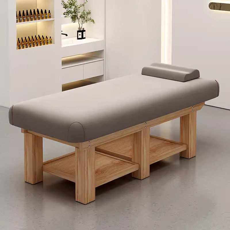 Nuevo salón de belleza de alta gama especial madera maciza función cama de masaje cama de belleza SPA masaje cama de látex de masaje