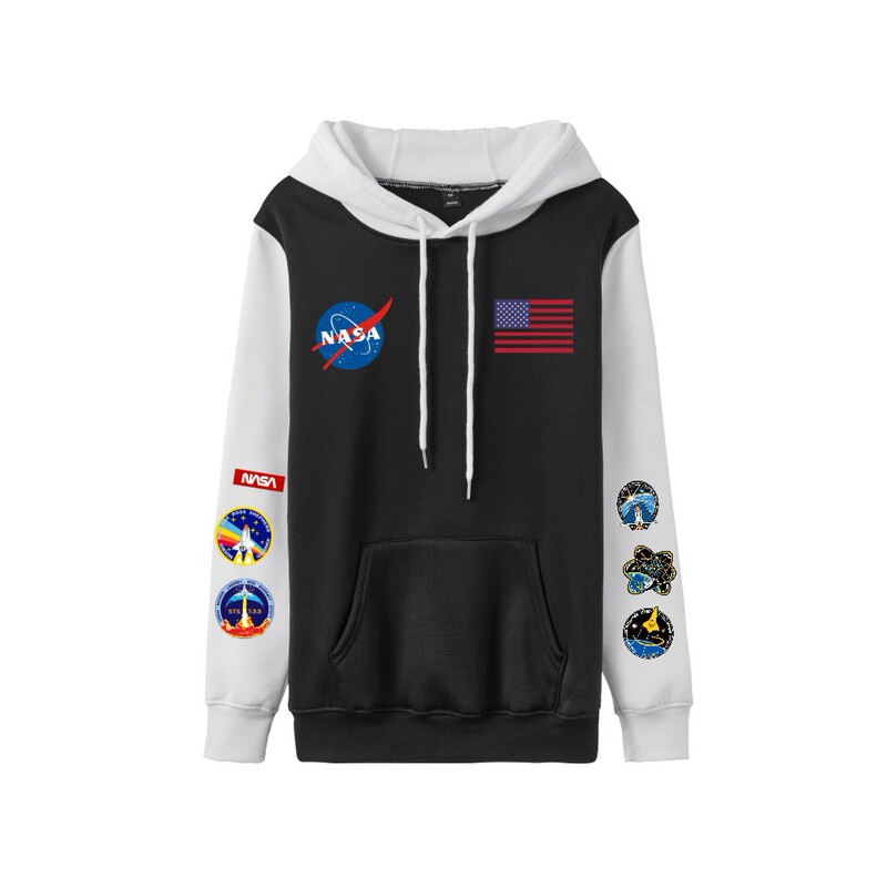 Cross-border foreign trade NASA space printing casual hoodie one-piece delivery in stock wholesale