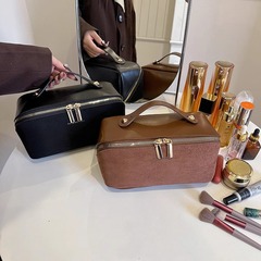 クロスボーダーPU化粧バッグ新型大容量高級感手提げ収納バッグ旅行化粧品携帯洗面バッグ