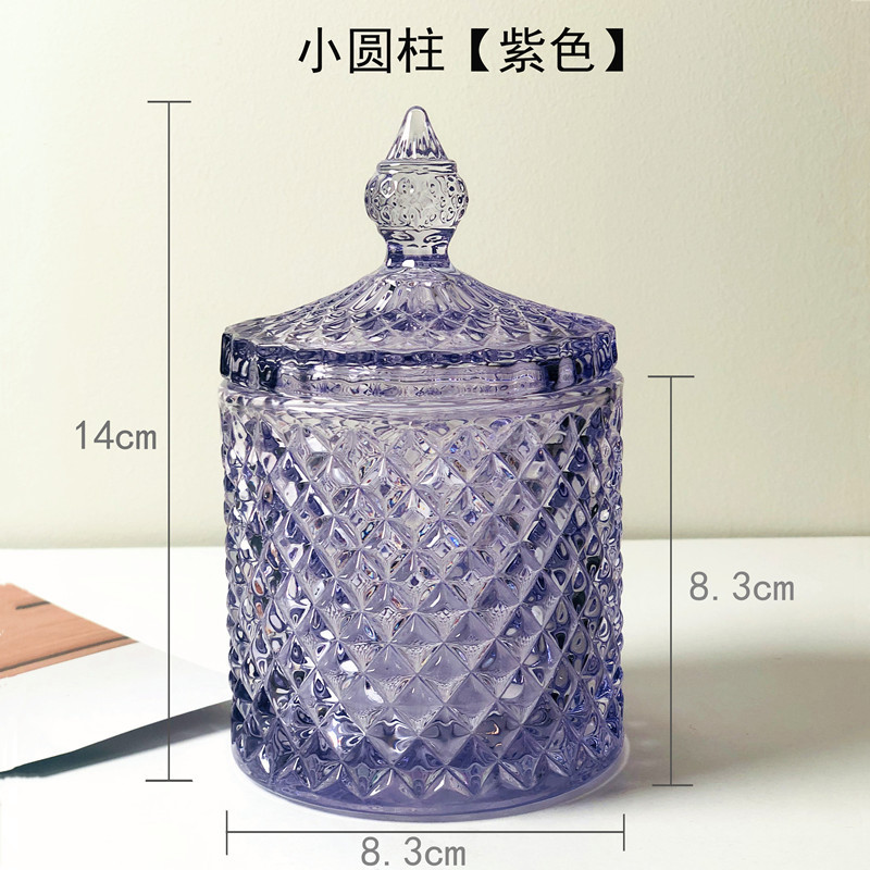 1 ピースロットヨーロッパクリスタルガラス角砂糖装飾瓶収納瓶ジュエリー収納瓶モデルルーム家庭用家具|undefined