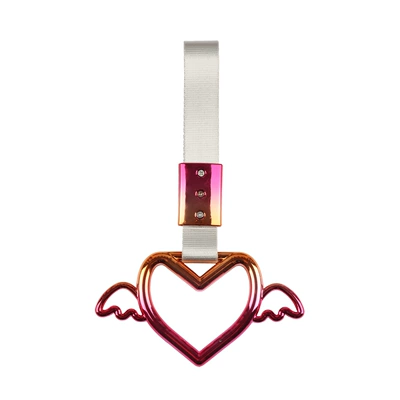 Other Car Modifications: Car Handle Ring Devil - colorful-wings-love-white-belt
