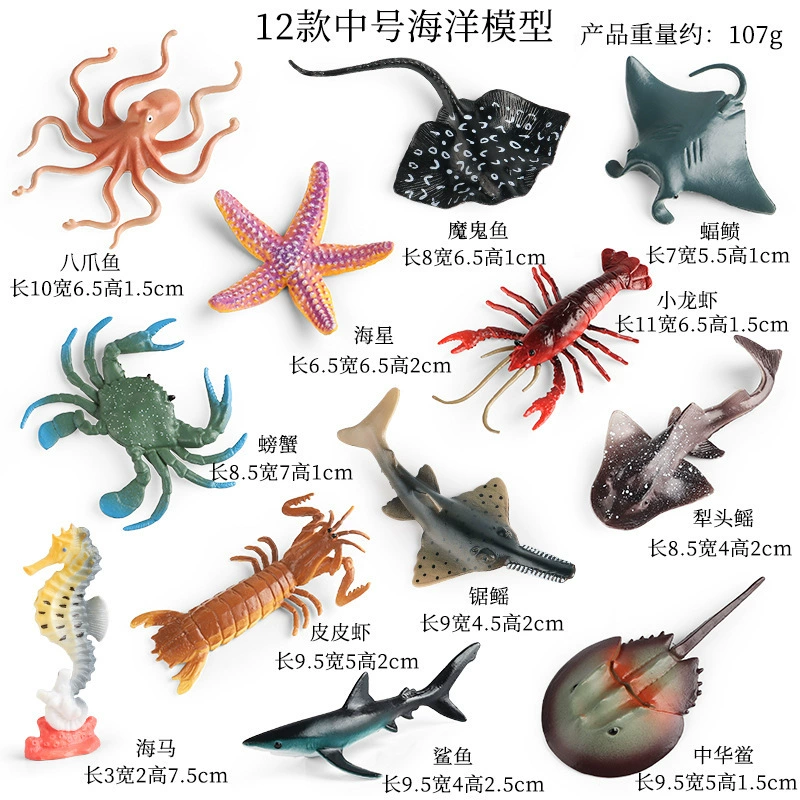 Cognitive animal model with butterfly, spider, praying mantis, bee