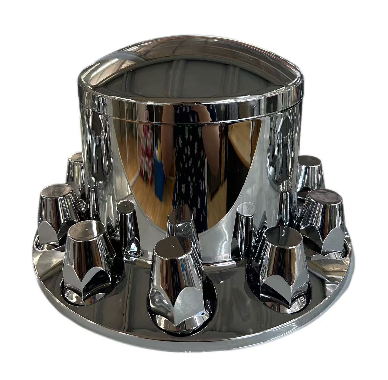 Truck Universal Rear Hub Cap Plastic Chrome Plated with 10 33 mm Bolt Caps Cross-Border Hot Product Exterior Modification