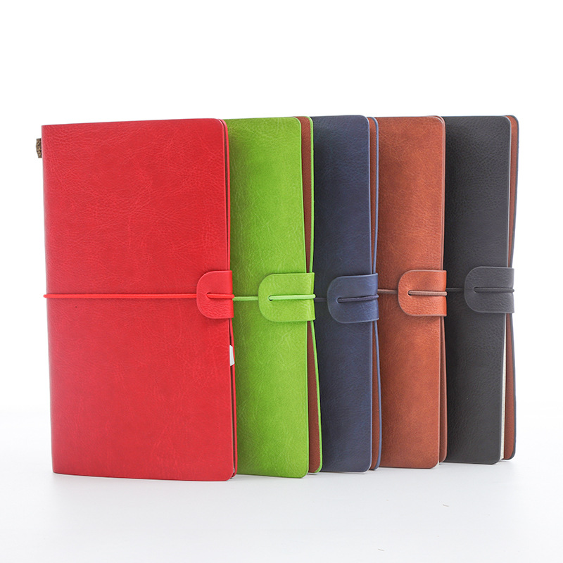 Cuaderno TN transfronterizo A6 vintage de viaje, diario de bolsillo, superventas de Amazon con correa, fabricante de cuadernos personalizables image 7