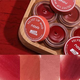 novo canned lip mud mousse jelly Velvet Matte Lipstick Matte Lip Glaze female non-fading non-stick Cup student party