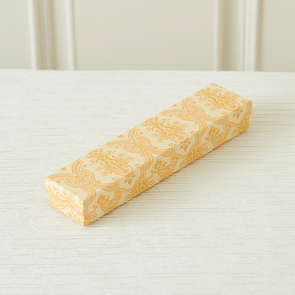 노란색 심플 [23.5*5.5*3.5 스펀지 포함] 에나멜 보석함